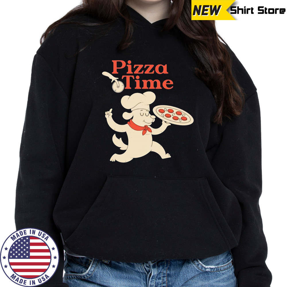 Pizza Time dog chef bringing the pizza shirt Hoodie