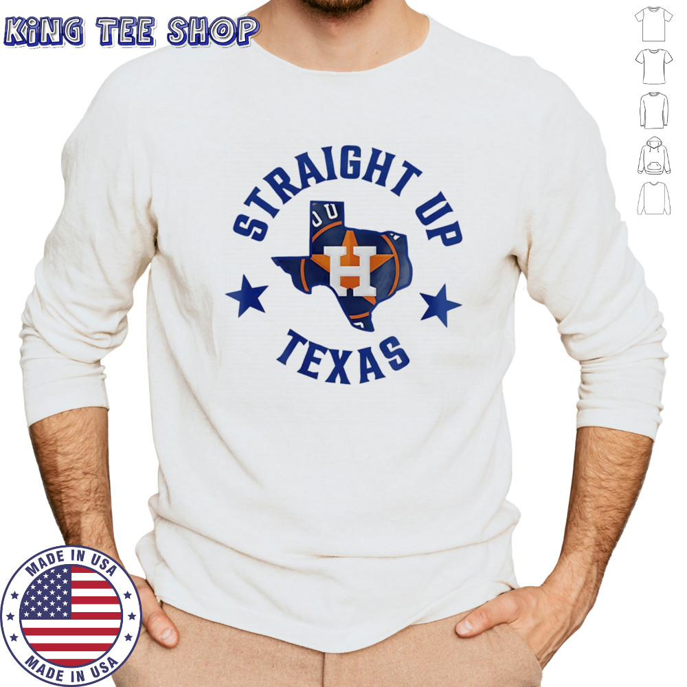 Straight up Texas Houston Astros logo shirt Long Sleeved