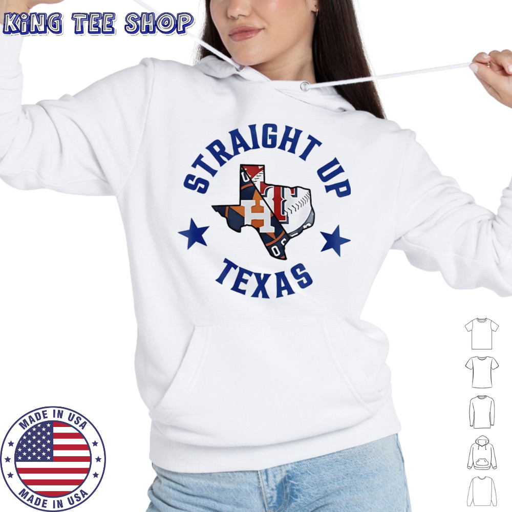 Straight up Texas Rangers and Houston Astros logo shirt Hoodie