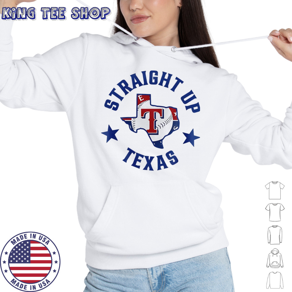 Straight up Texas Rangers logo shirt Hoodie