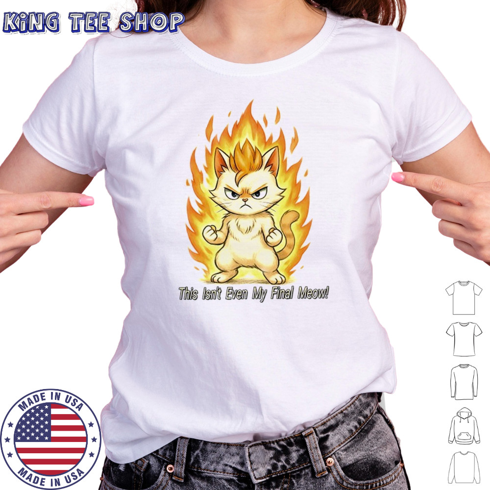 Super Saiyan cat this isn’t even my final meow shirt Women's T-shirt
