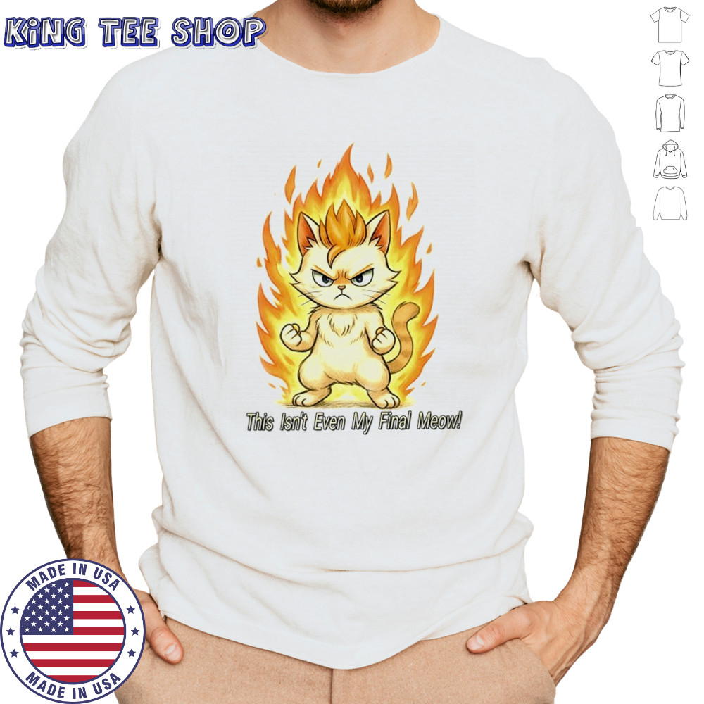 Super Saiyan cat this isn’t even my final meow shirt Long Sleeved