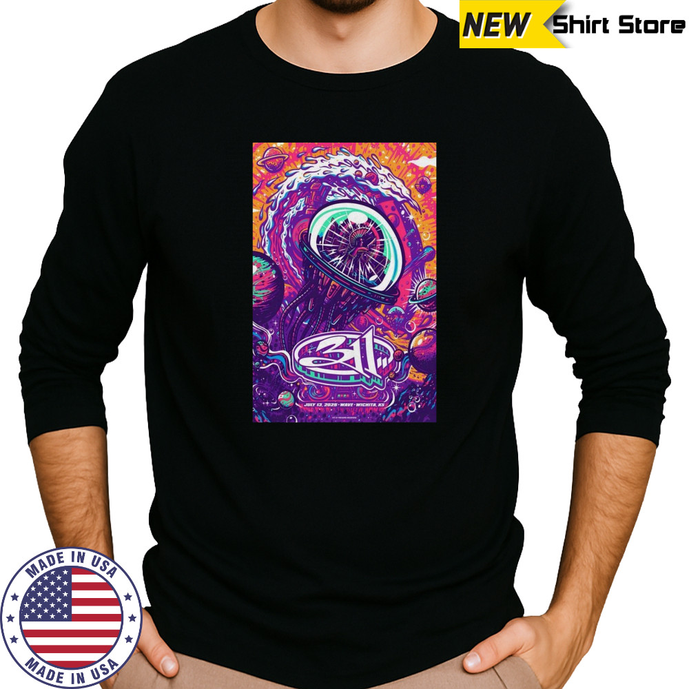 311 July 13 2025 Wave Wichita KS Poster T-Shirt Long Sleeved