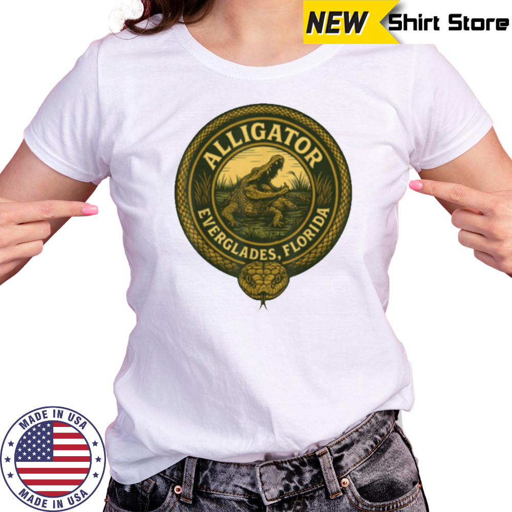 Alligator Florida Everglades Funny Design T Shirt Women's T-shirt