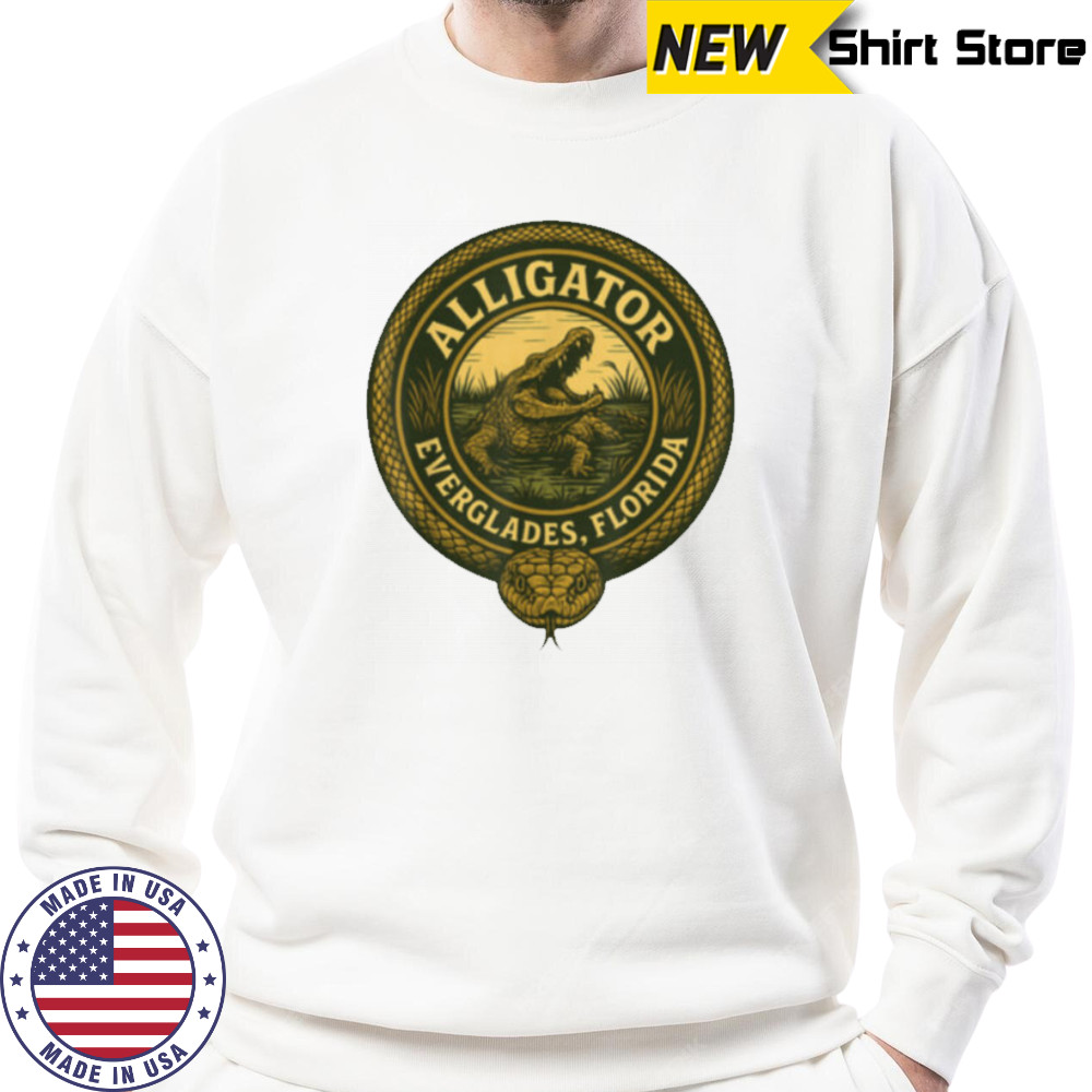 Alligator Florida Everglades Funny Design T Shirt Sweatshirt