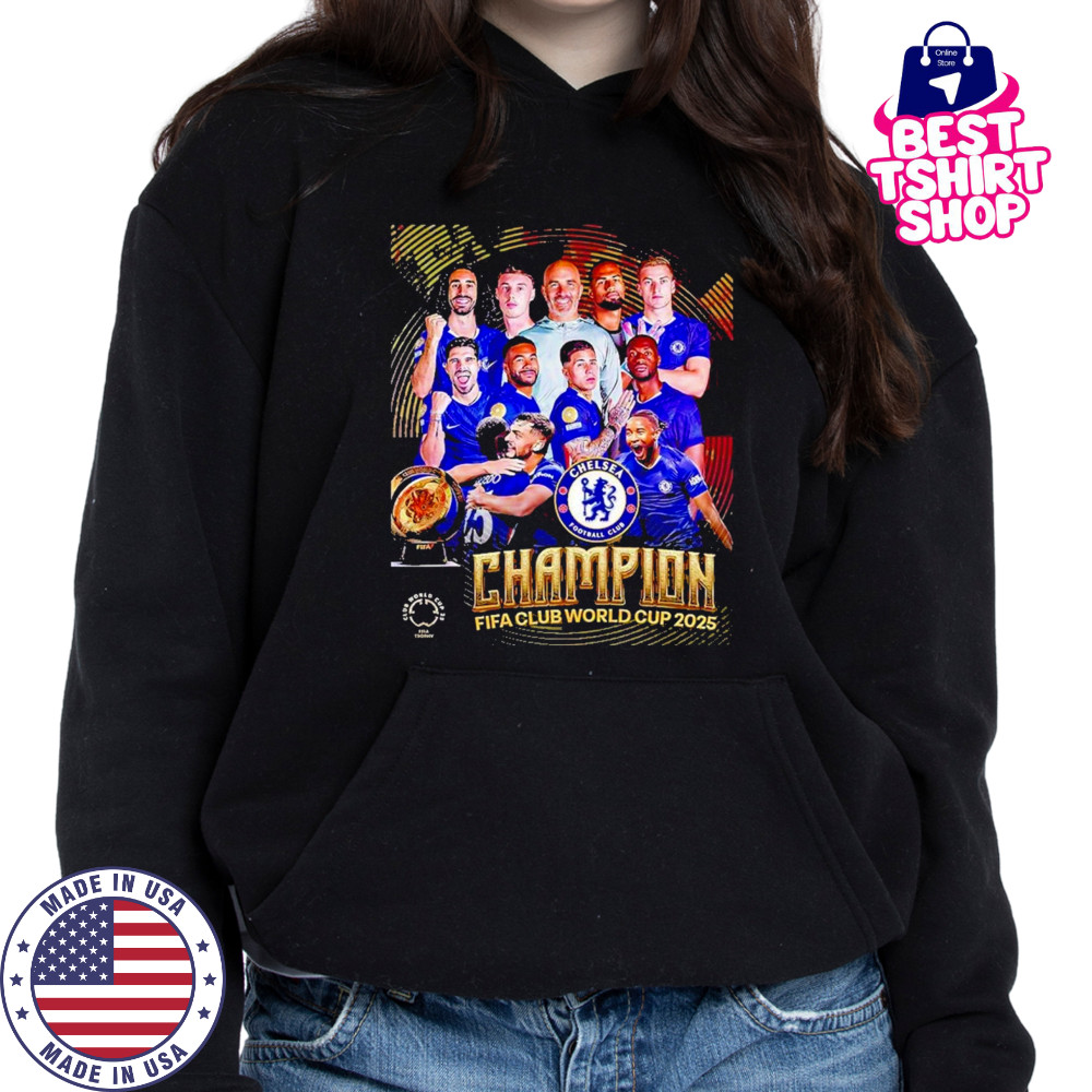 Chelsea 2025 Fifa Club World Cup Champions Winner T-Shirt Hoodie