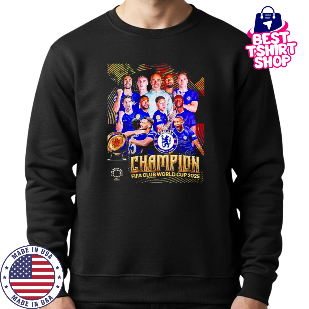 Chelsea 2025 Fifa Club World Cup Champions Winner T-Shirt Sweatshirt