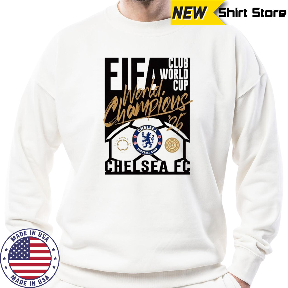 Chelsea Sportiqe 2025 FIFA Club World Cup Champions T-Shirt Sweatshirt