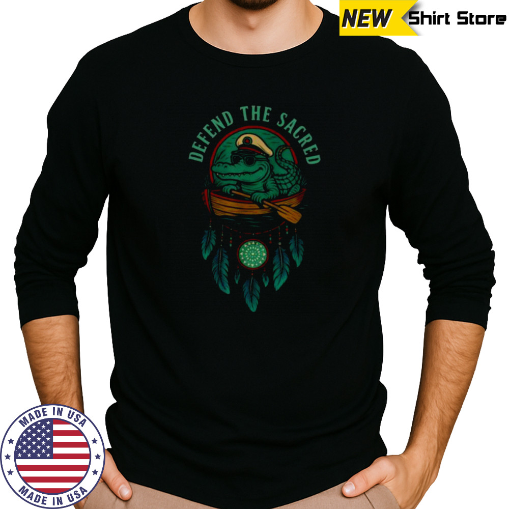 DEFEND THE SACRED Alligator T Shirt Long Sleeved