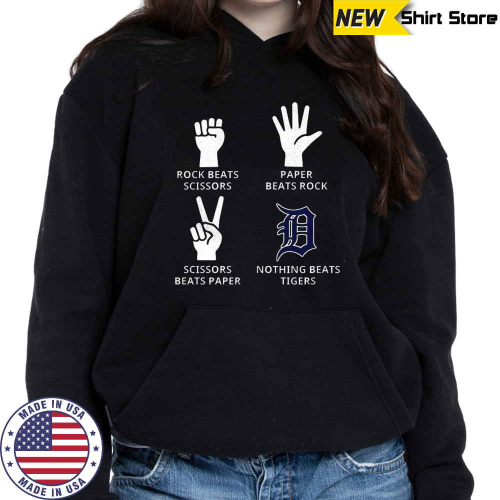 Detroit Lions rock beats scissors paper beats rock shirt Hoodie