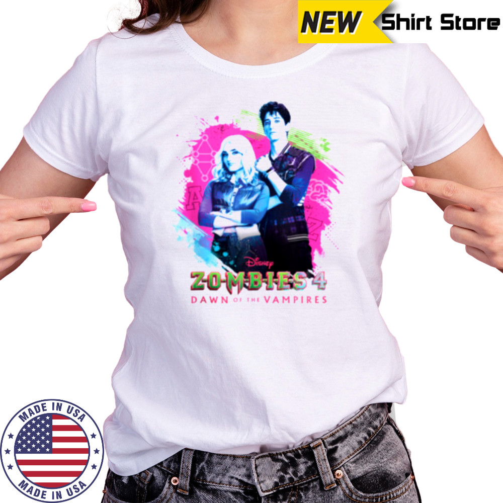 Disney ZOMBIES 4_ Dawn of the Vampires Movie Zed & Addison Shirt Women's T-shirt