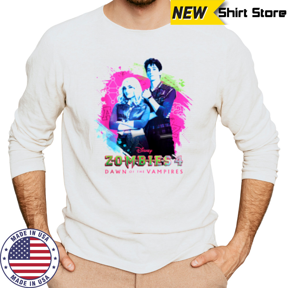 Disney ZOMBIES 4_ Dawn of the Vampires Movie Zed & Addison Shirt Long Sleeved