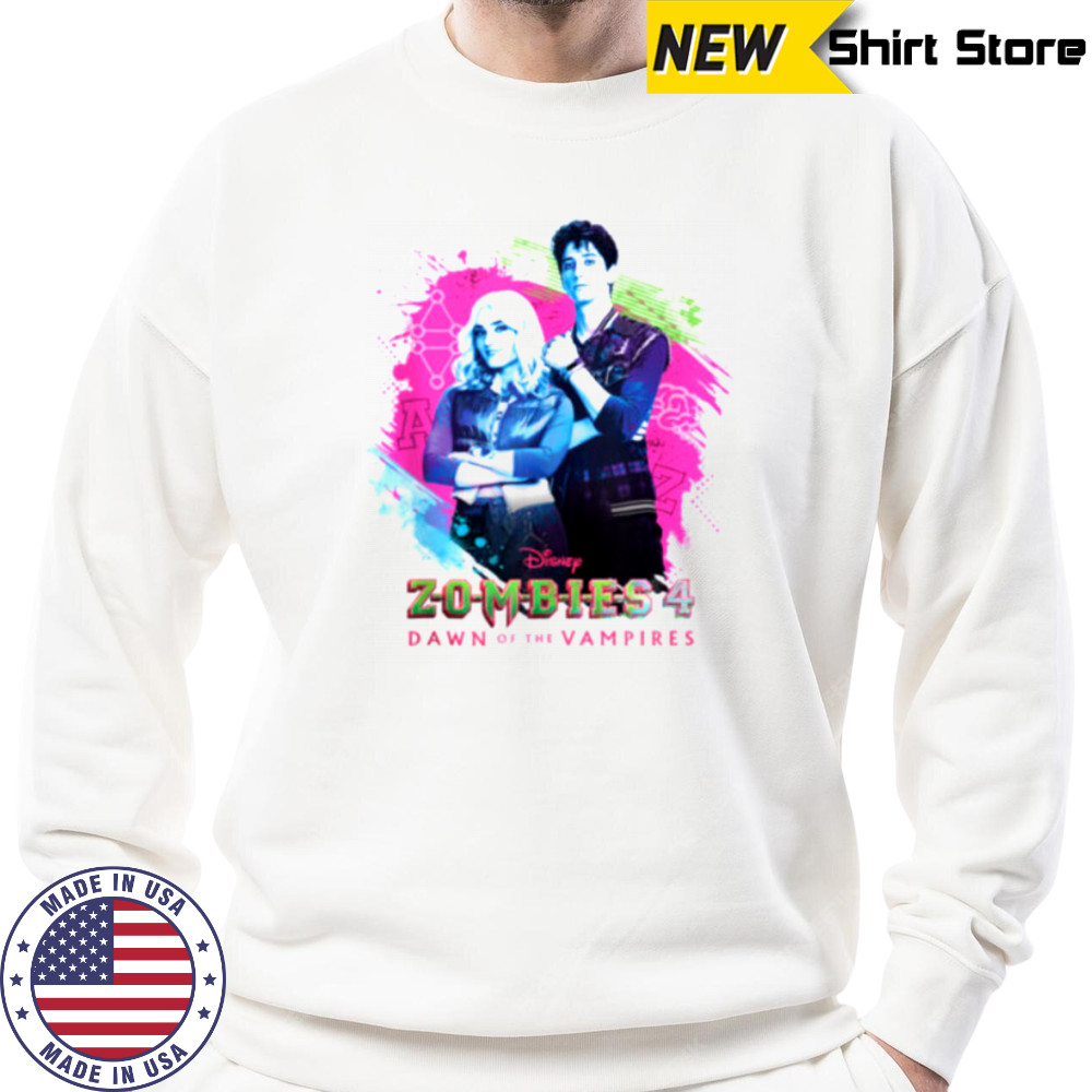Disney ZOMBIES 4_ Dawn of the Vampires Movie Zed & Addison Shirt Sweatshirt