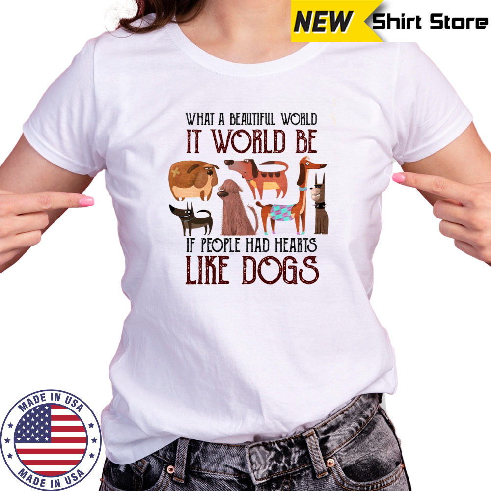 Dog Lover T-Shirt with Heartwarming Quote Animal Kindness Graphic Tee Women's T-shirt