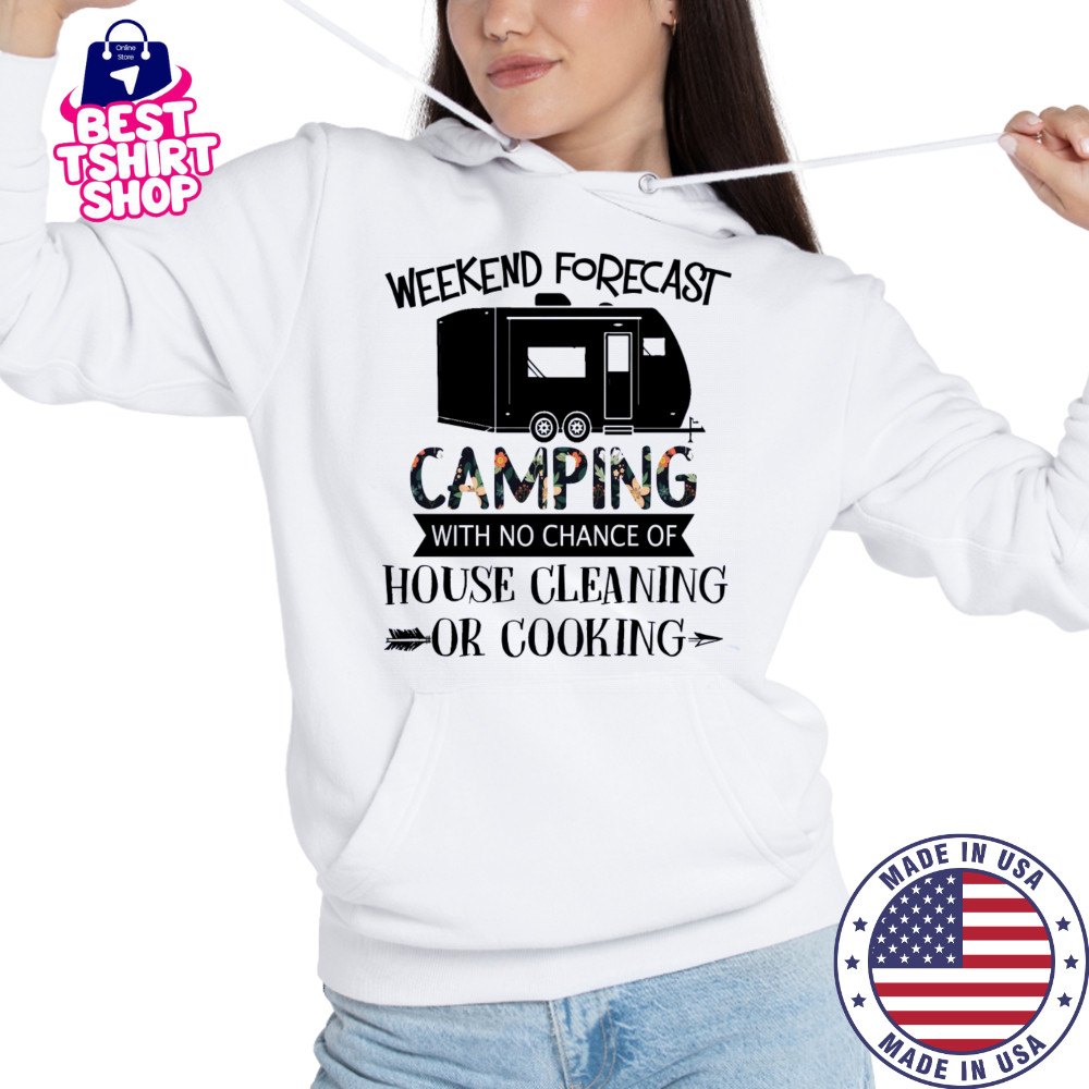 Funny Camping T-Shirt for Women & Men – No Cooking or Cleaning Weekend Tee Hoodie