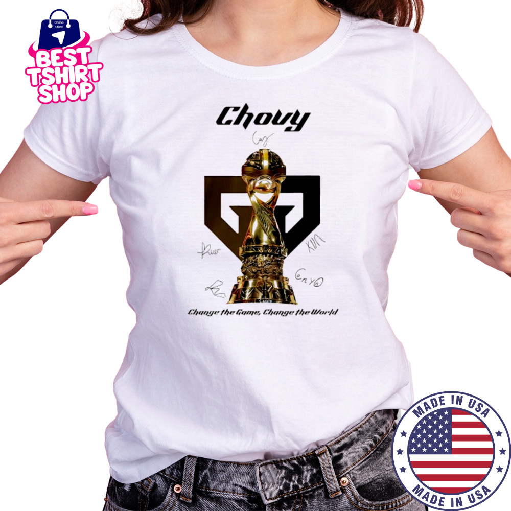 Gen.G 2025 MSI Champions Chovy signature change the game change the world shirt Women's T-shirt