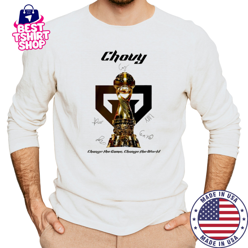 Gen.G 2025 MSI Champions Chovy signature change the game change the world shirt Long Sleeved