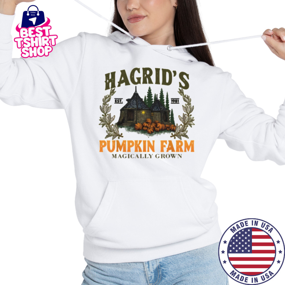 Hagrids Pumpkins Farm Grown Halloween Witch Spooky Season T Shirt Hoodie