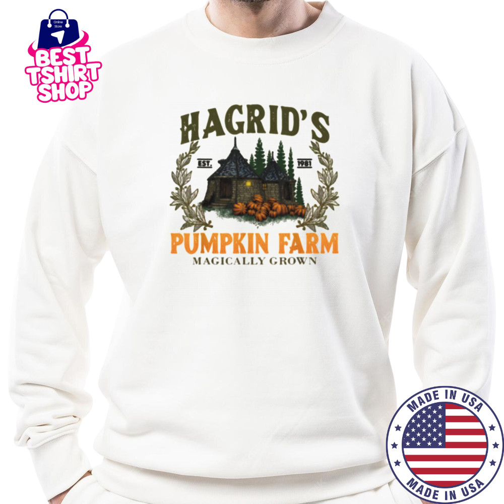 Hagrids Pumpkins Farm Grown Halloween Witch Spooky Season T Shirt Sweatshirt