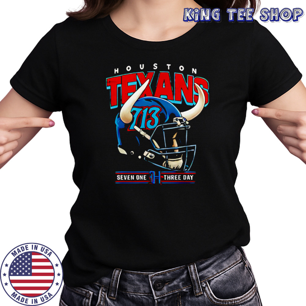 Houston Texans H-Town 713 Day Lil Keke helmet shirt Women's T-shirt
