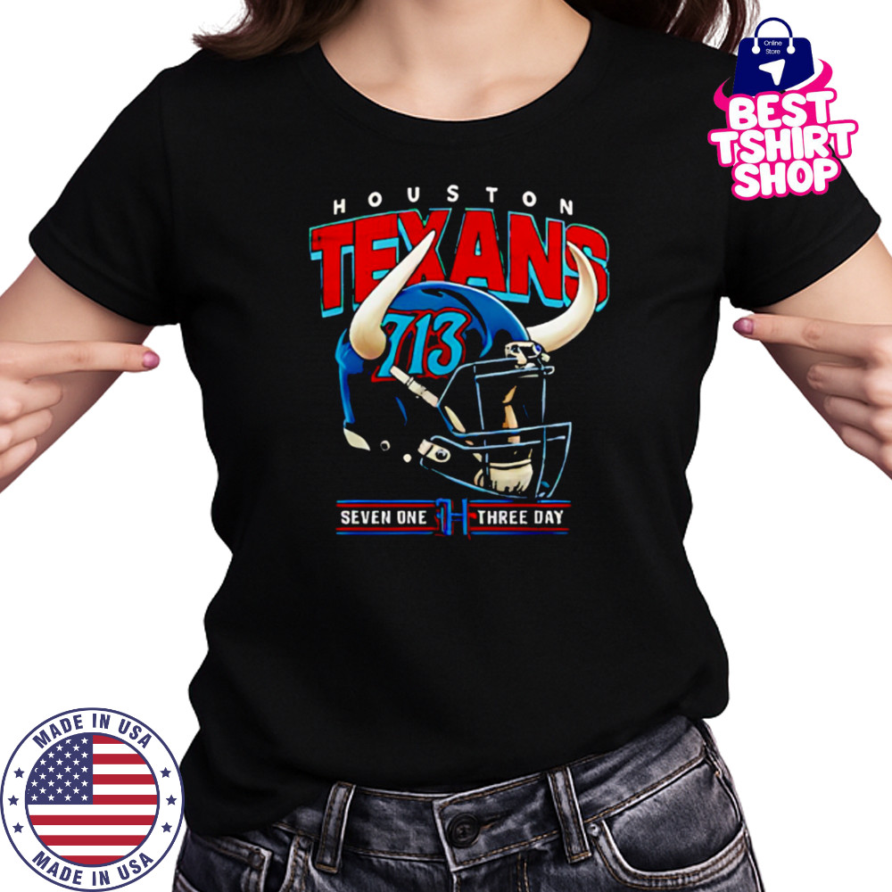 Houston Texans H-Town 713 Day Lil Keke helmet shirt Women's T-shirt