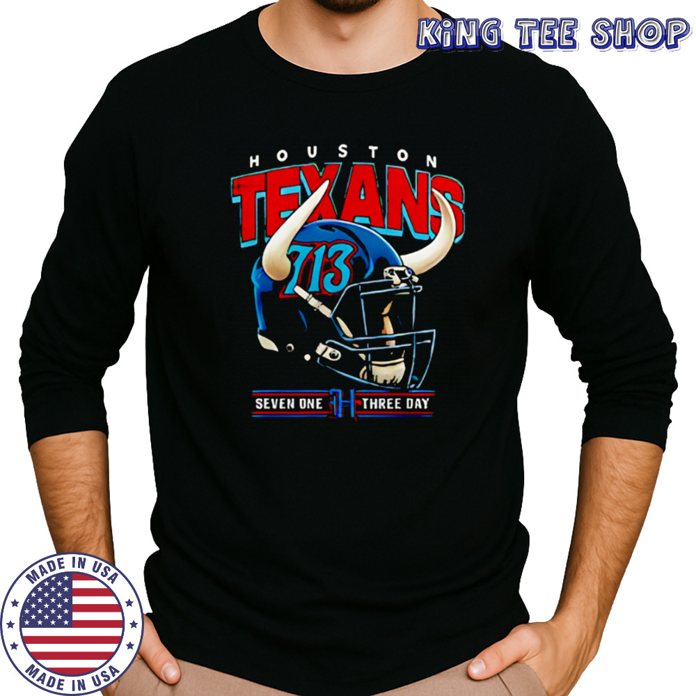 Houston Texans H-Town 713 Day Lil Keke helmet shirt Long Sleeved