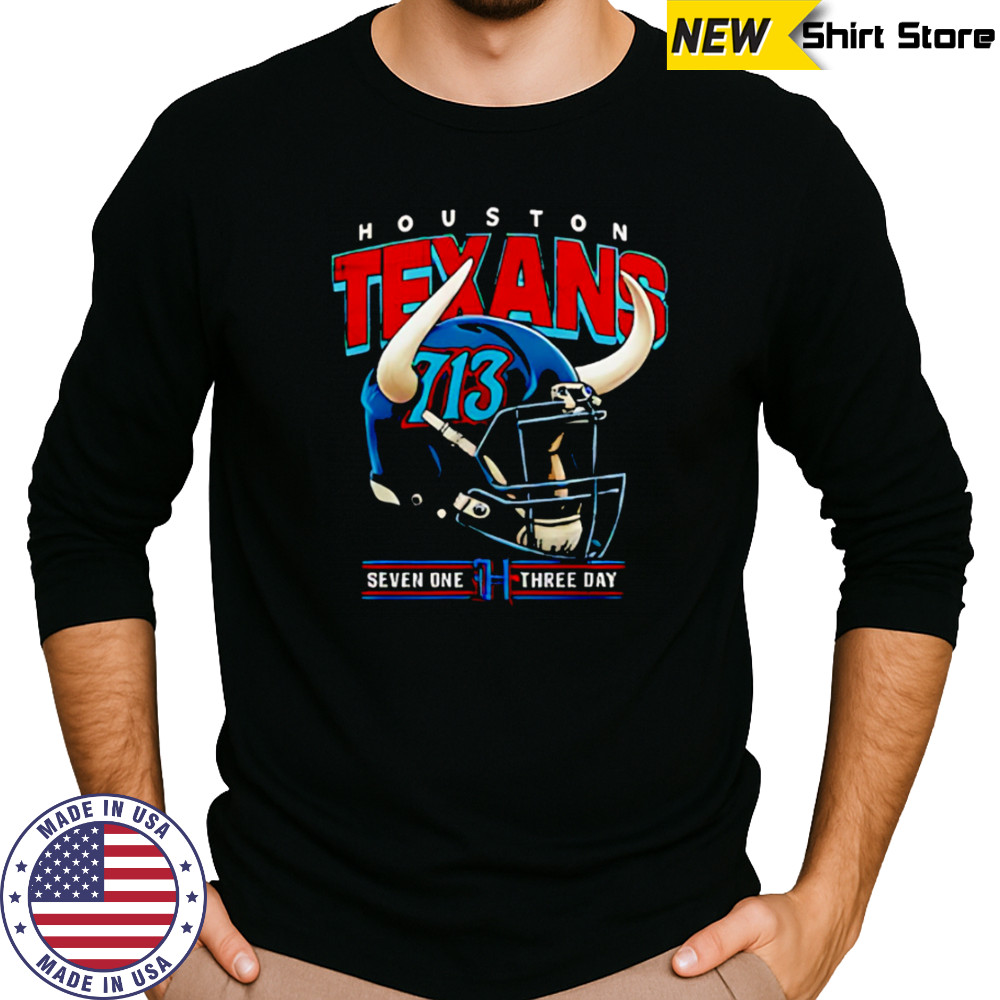 Houston Texans H-Town 713 Day Lil Keke helmet shirt Long Sleeved