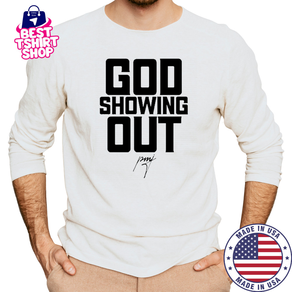 Iamblaksheep God Showing Out T-Shirt Long Sleeved