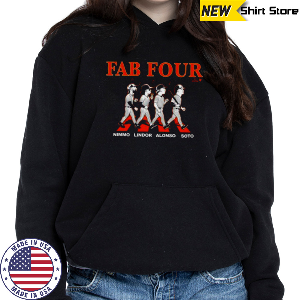 Lindor Soto Alonso & Nimmo Fab Four Album NY Baseball Shirt Hoodie