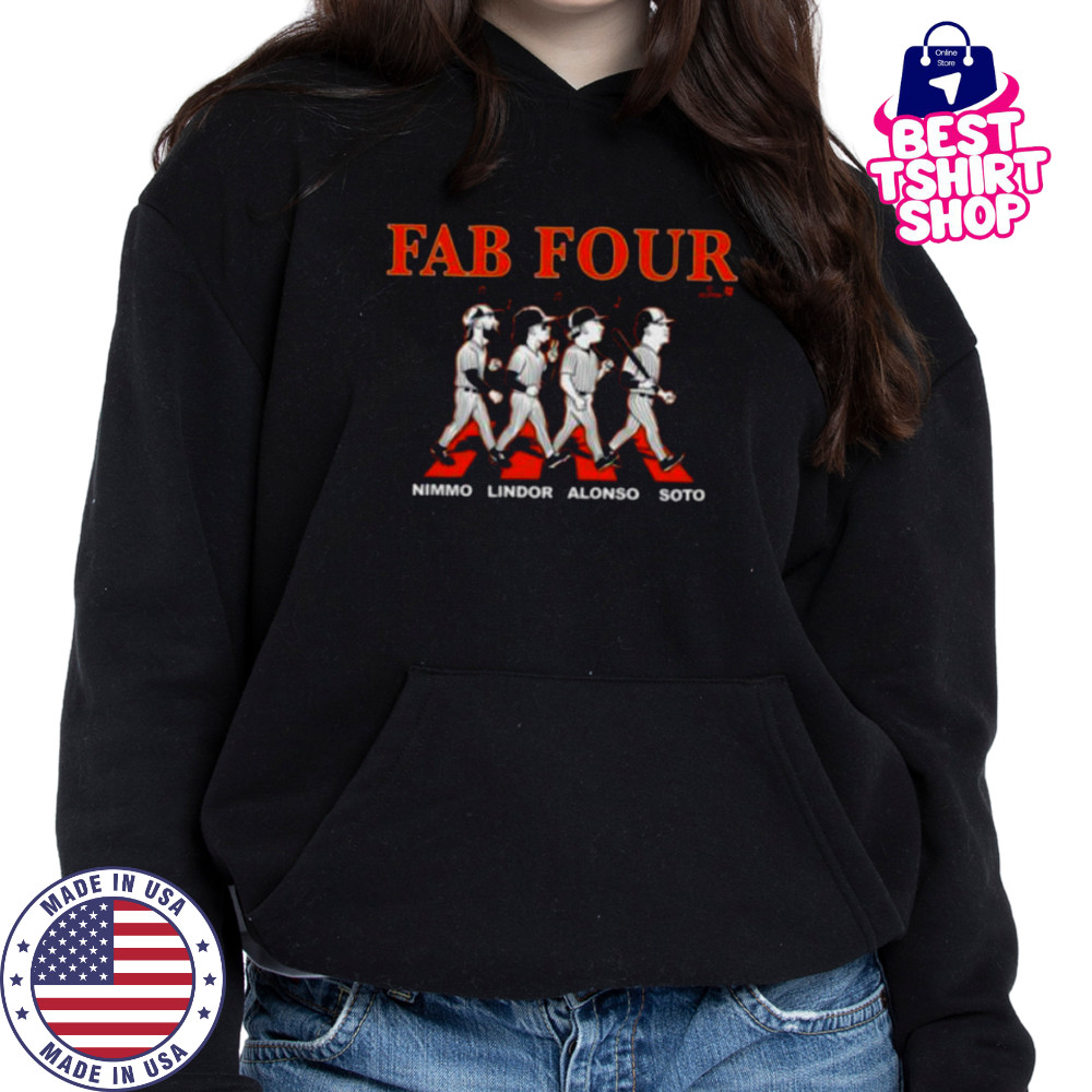 Lindor Soto Alonso & Nimmo Fab Four Album NY Baseball Shirt Hoodie