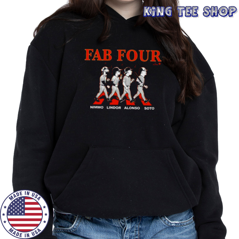 Lindor Soto Alonso & Nimmo Fab Four Album NY Baseball Shirt Hoodie