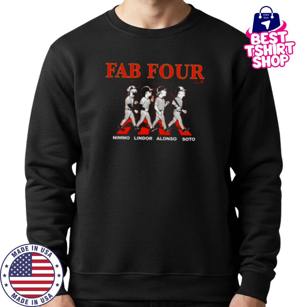Lindor Soto Alonso & Nimmo Fab Four Album NY Baseball Shirt Sweatshirt