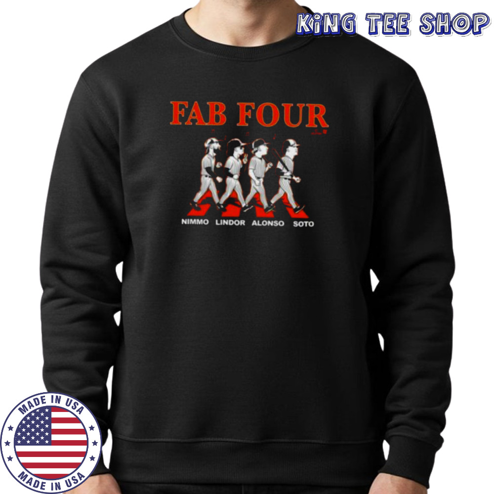 Lindor Soto Alonso & Nimmo Fab Four Album NY Baseball Shirt Sweatshirt
