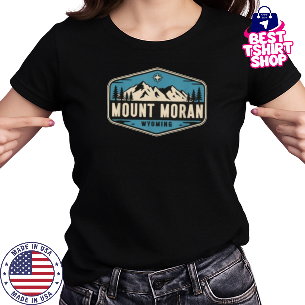 Mount Moran Wyoming Nature Mountain Graphic T Shirt Women's T-shirt