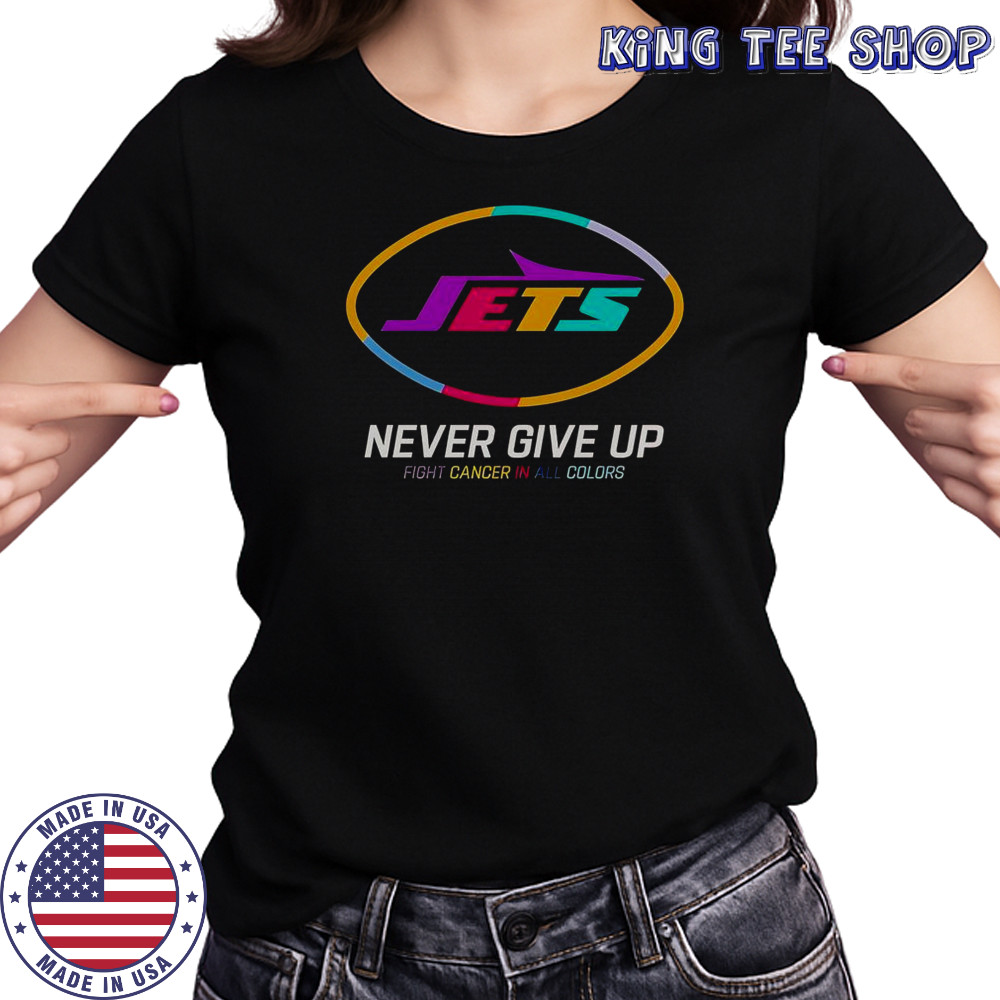 Never Give Up Fight Cancer In All Colors New York Jets T-Shirt Women's T-shirt