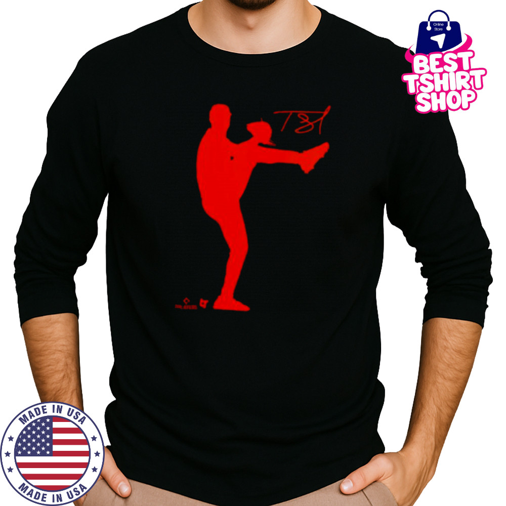 Tarik Skubal Silhouette Detroit Baseball Shirt Long Sleeved