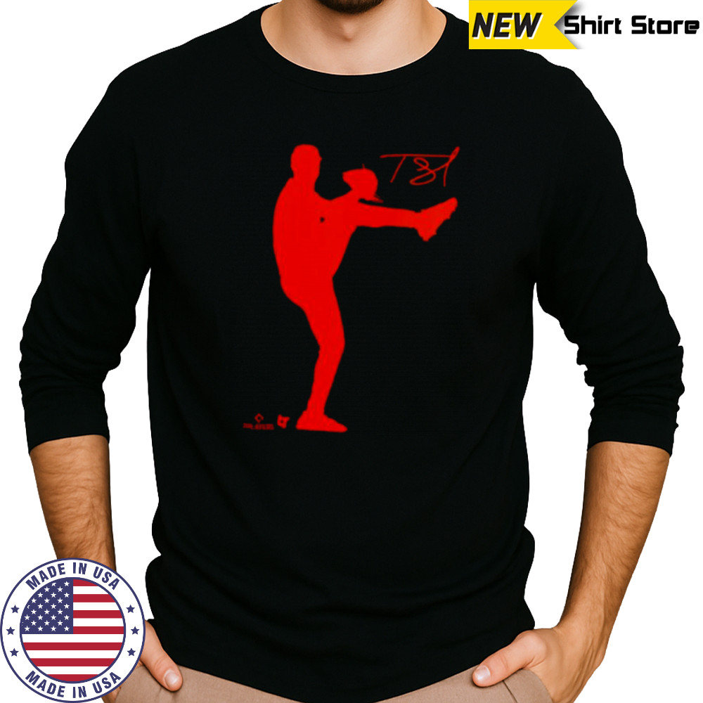 Tarik Skubal Silhouette Detroit Baseball Shirt Long Sleeved