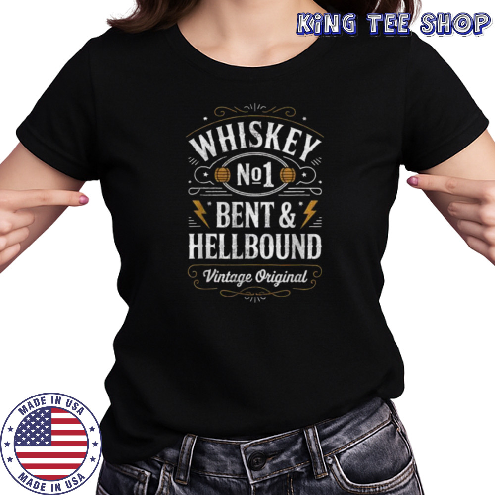 Whiskey Bent And Hellbound Funny Whiskey Cowboy Cowgirl Fun T Shirt Women's T-shirt