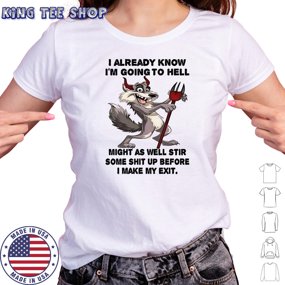 Wolf I already know before I make my exit shirt Women's T-shirt