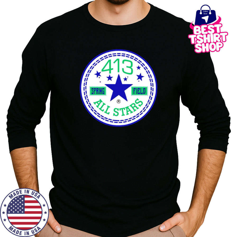 413 spring field all stars logo shirt Long Sleeved