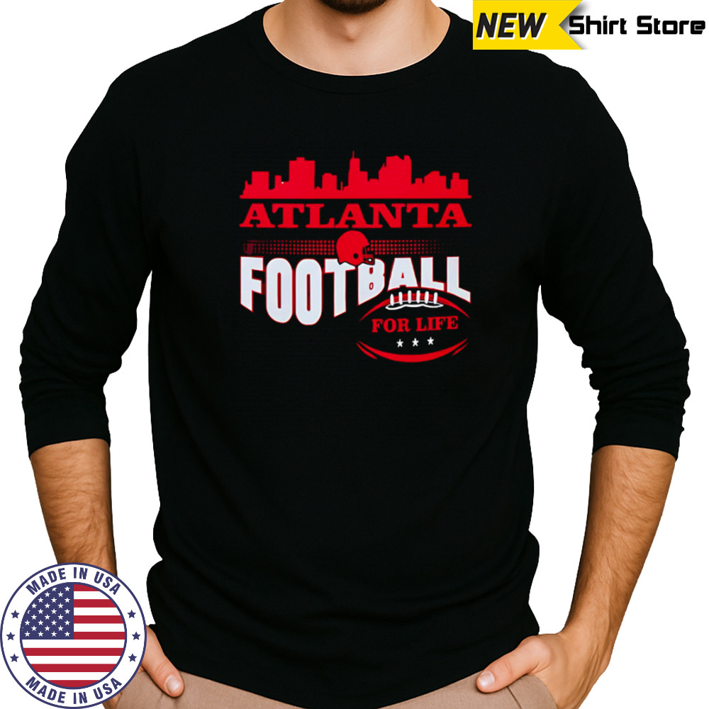 Atlanta Football for life skyline shirt Long Sleeved