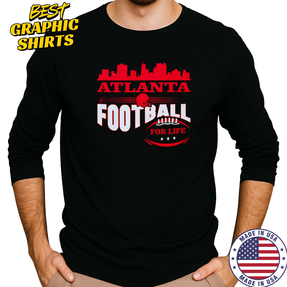 Atlanta Football for life skyline shirt Long Sleeved