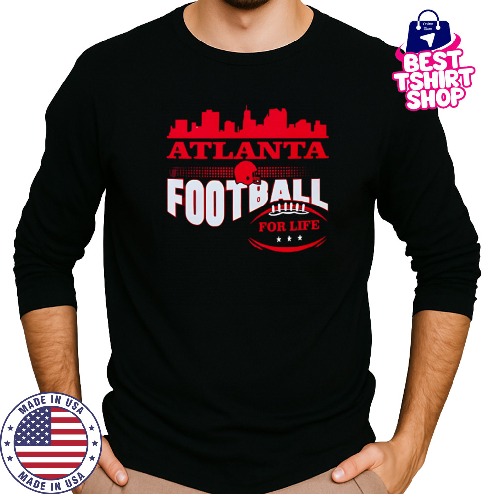Atlanta Football for life skyline shirt Long Sleeved