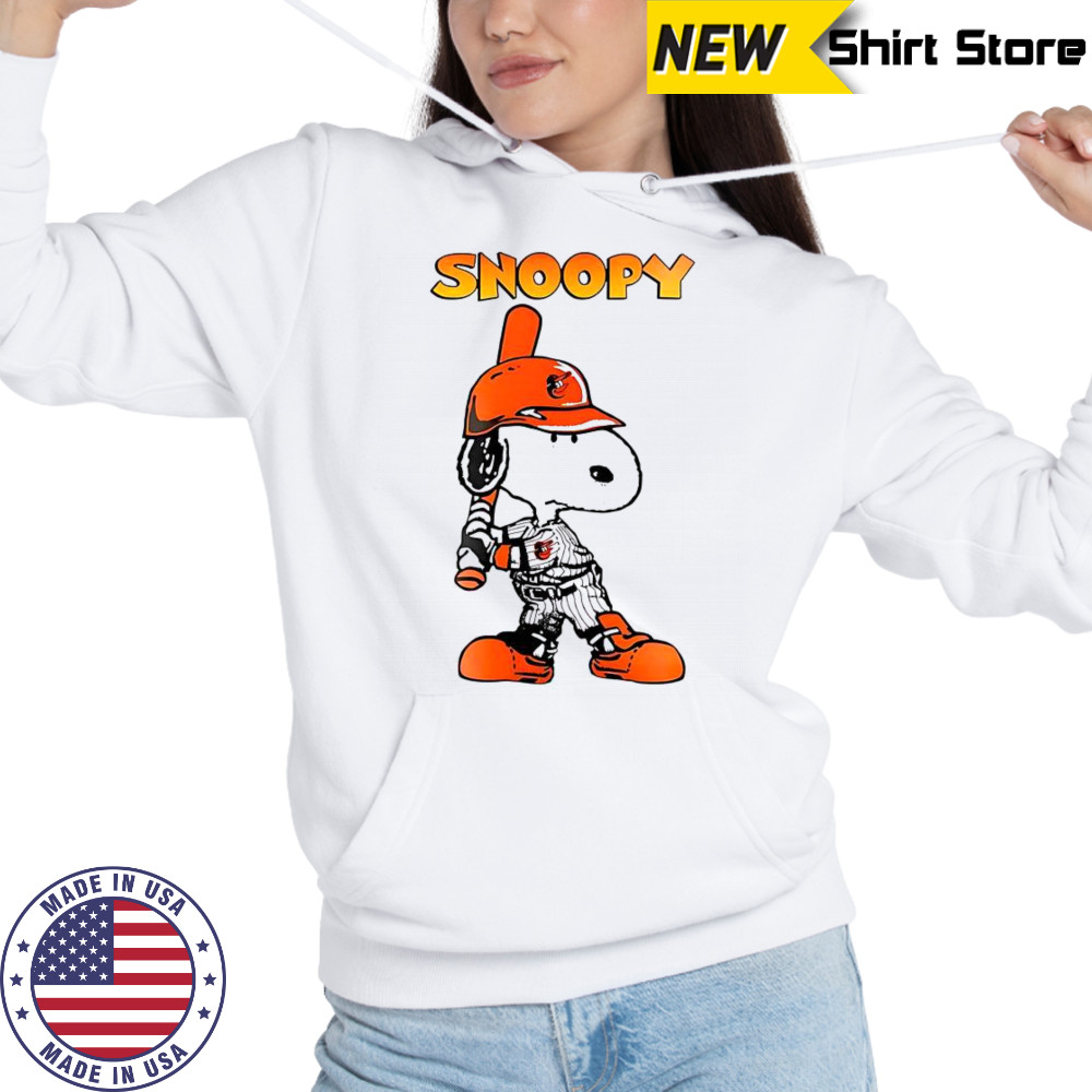 Baltimore Orioles Snoopy Player T-Shirt Hoodie