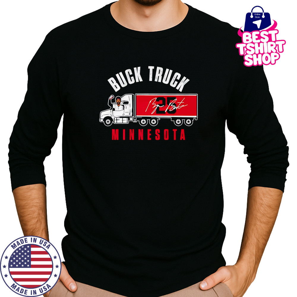 Byron Buxton Buck Truck Minnesota 25 signature shirt Long Sleeved