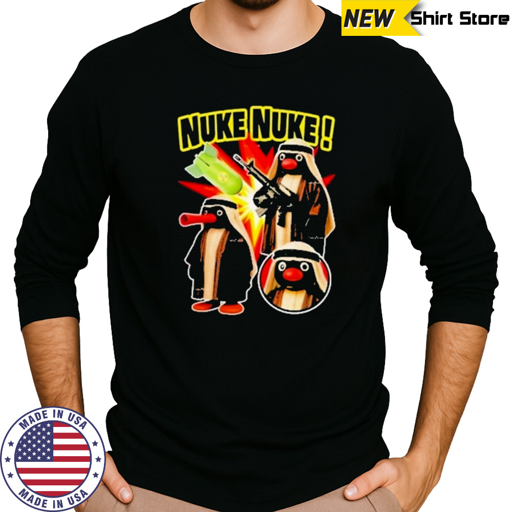 Comrade Pingu Nuke Nuke Shirt Long Sleeved