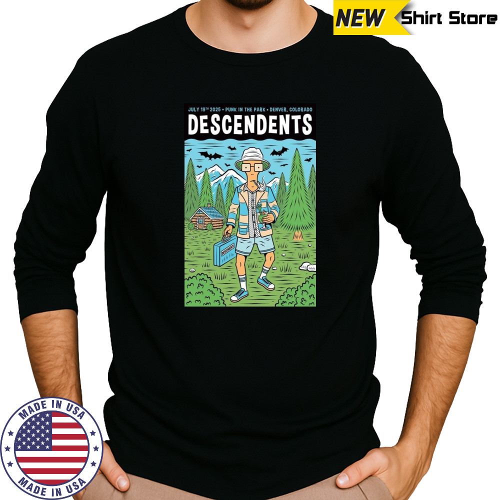 Descendents Punk In The Park July 19th 2025 Poster Shirt Long Sleeved