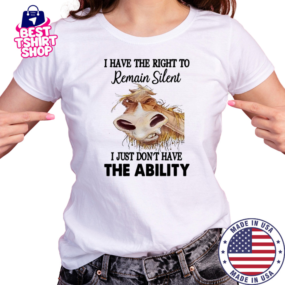 Donkey I have the right to remain silent I just don’t have the ability shirt Women's T-shirt