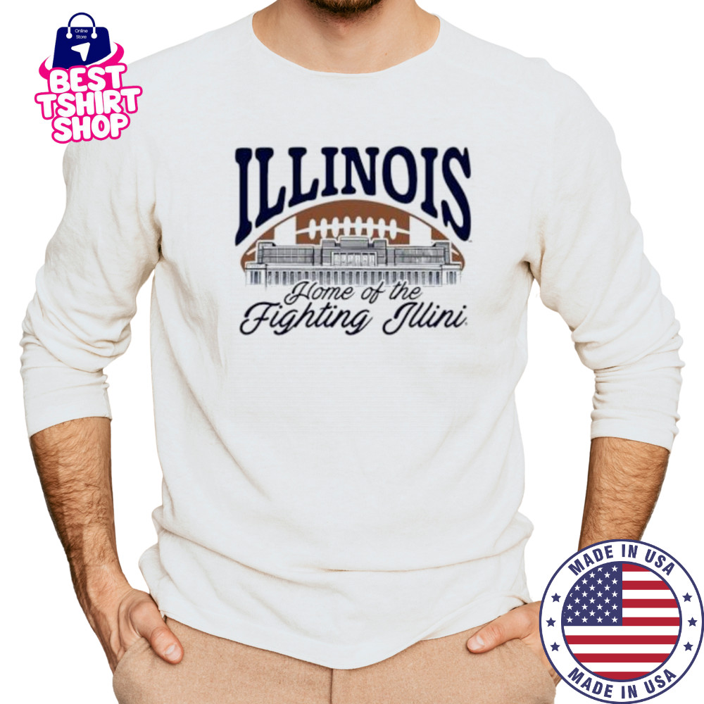 Illinois Football Memorial Stadium shirt Long Sleeved