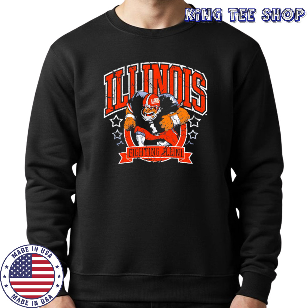 Illinois Football Vintage Distressed shirt Sweatshirt